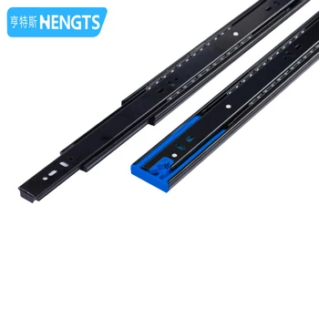 Heavy Duty Telescopic Cabinet Drawer Rail for Kitchen & Dining 45mm Soft-Closing Ball Bearing Slide Furniture & Cabinets