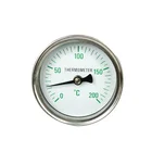Stainless Steel GWSS Bolier Back Connection Industrial Temperature Gauge