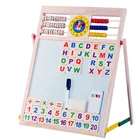 Board Toy White Board Magnetic Dry Erase Wooden Magnetic Puzzle Writing Drawing Board Toy For Kids