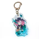 Charms Plastic Custom Acrylic Keychain Hologram Anime Printed Glitter Keychain Acrylic Charms Acrylic Keychain