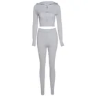 Clothes Hot New Style Clothes Hooded Ladies Suit 2 Piece Suit