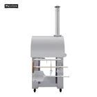 Pizza Wood Oven HPO01SS Home Use Wood Fired Stainless Steel Brick Oven Pizza Ovens For Sale