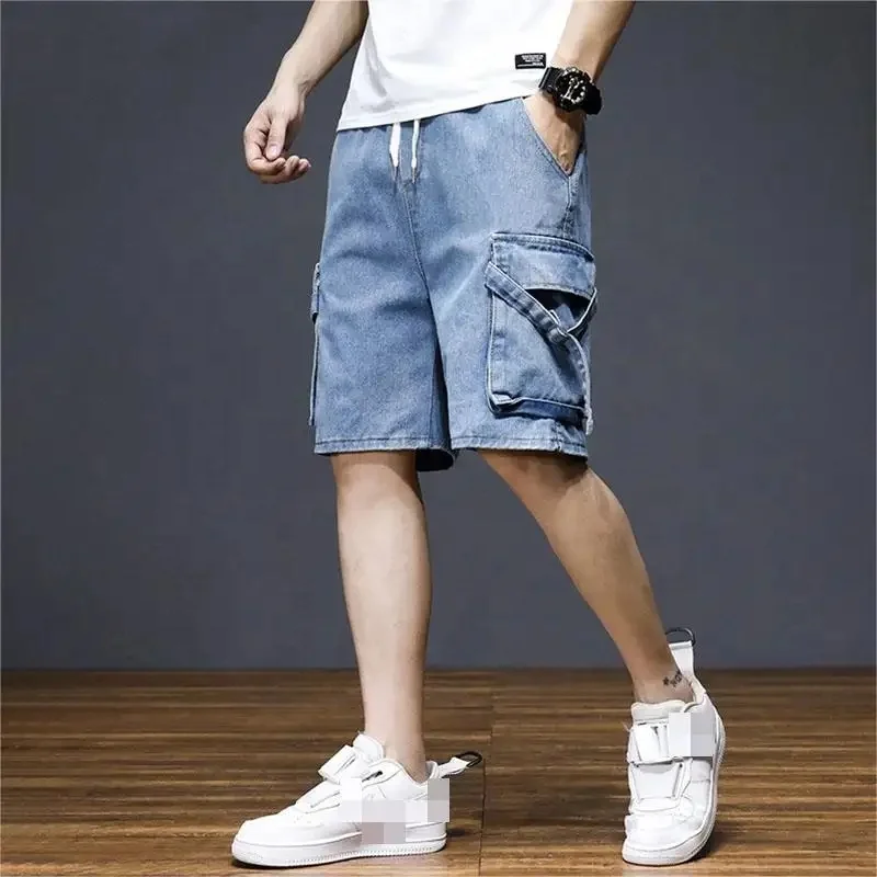 New Arrival For Men 2024 New Style Wholesale Summer Shorts Straight Casual Jeans Half Cargo Pants Men