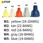 Wire Nuts Connector Manufacturing 500 PCS Red Wire Connectors Orange Screw On Nuts Standard Type Twist On Barrel