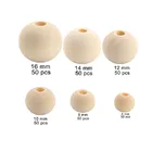 Wooden Bead Wooden Beads Customized Wooden Bead With Hole For Sale