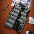 Vests Vest New Windproof Jacket Sleeveless Vests Winter Casual Coats Man Warm Thicken Waistcoat Mens Vest