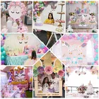 Party Nicro 192 Pcs Kids Birthday Party Decorations Set Rainbow Unicorn Party Supplies