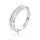 Silver Silver Abiding Jewelry Custom Jewelry Baguettes Cut Diamond Women Ring In Solid Silver