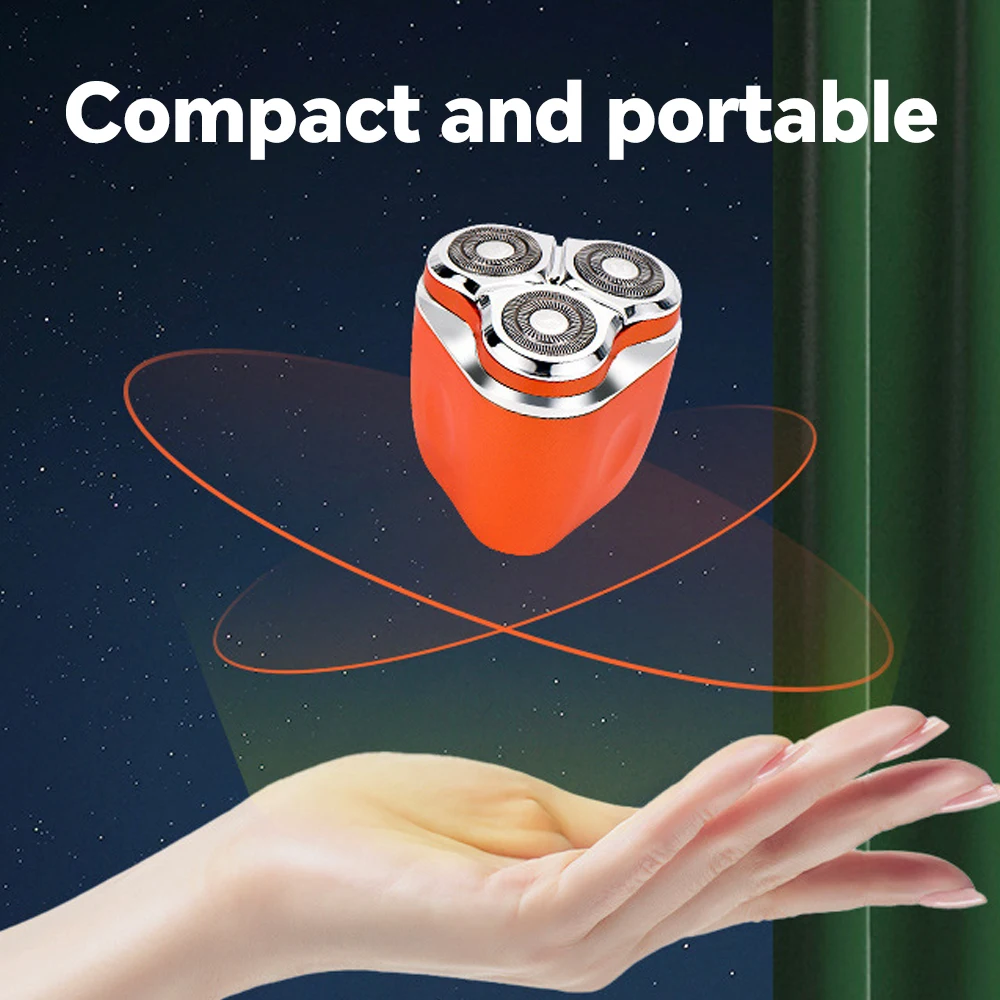 Portable Men's Electric Shaver Mini Digital Display Car Charging Beard Trimmer USB Power Source for Household RV Hotel Use factory