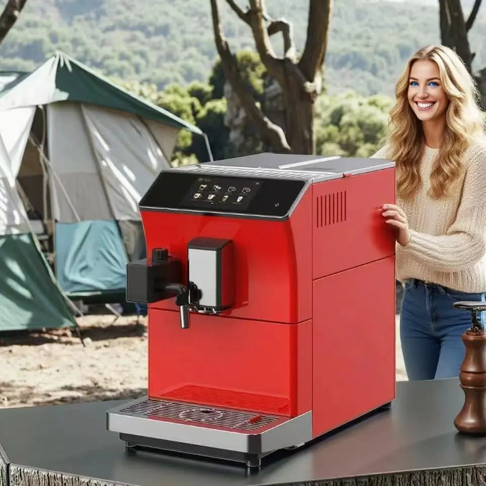 product fully automatic coffee maker with touch screen and milk frother for home use-15