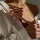 Jewellery Silver Silver Gemnel Customized Fashion Jewellery 925 Sterling Silver Cuban Chain Ring Engravable Chunky Rings