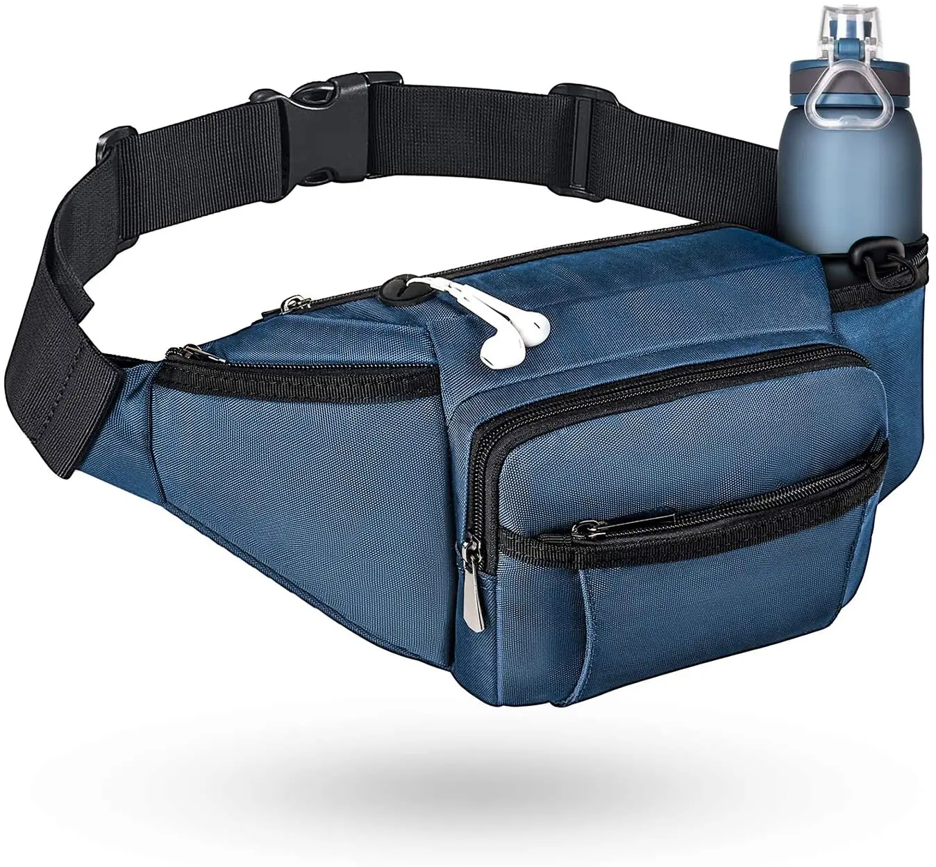 lumbar pack with water bottle holder