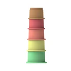 Toy Toy Stacking Cups 2021 Trends BPA Free Custom Silicone Stacking Toy Building Soft Safe Baby Silicone Stack Cups