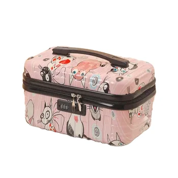 Travel cosmetics storage luggage small suitcase 14 inch cosmetic case large capacity suitcase travel bag
