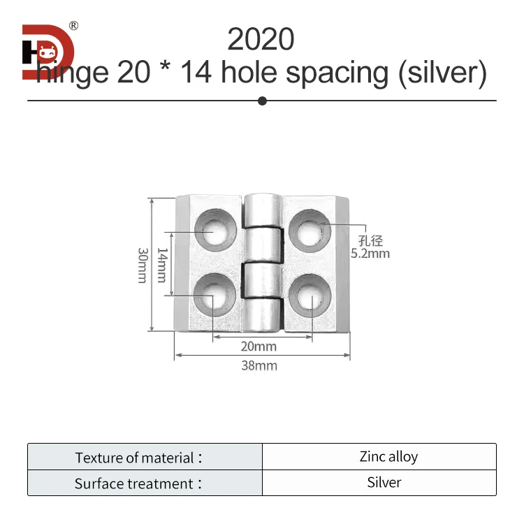 Metal Hinges/zinc Alloy Aluminum Profile Door Hinges 20/30/40 Cabinet Doors Available in Stock Direct Mail details