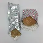 Paper Paper Burgers Burger Wrapping Paper Custom Printed Logo Burger Foil Wrap Aluminum Foil Laminated Paper