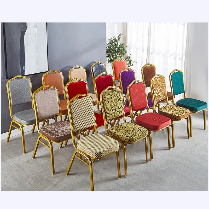 Factory Cheap Hotel Wedding Restaurant Chairs Event Party Metal Legs Chair Stacking