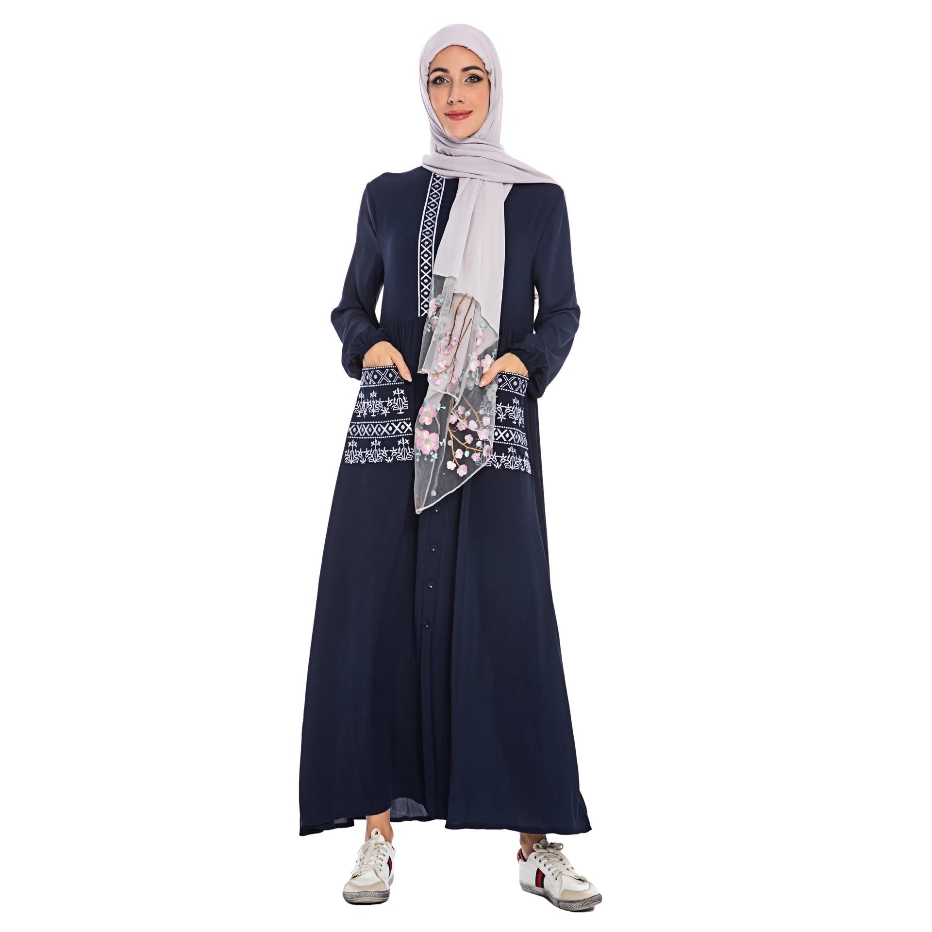 Ebay Aliexpress Hot Sale Fashion Long Muslim Dress Middle Eastern Plus Size  Women's Solid Color Dress - Buy Solid Color Dress,Long Muslim Dress,Plus  Size Dress Product on Alibaba.com