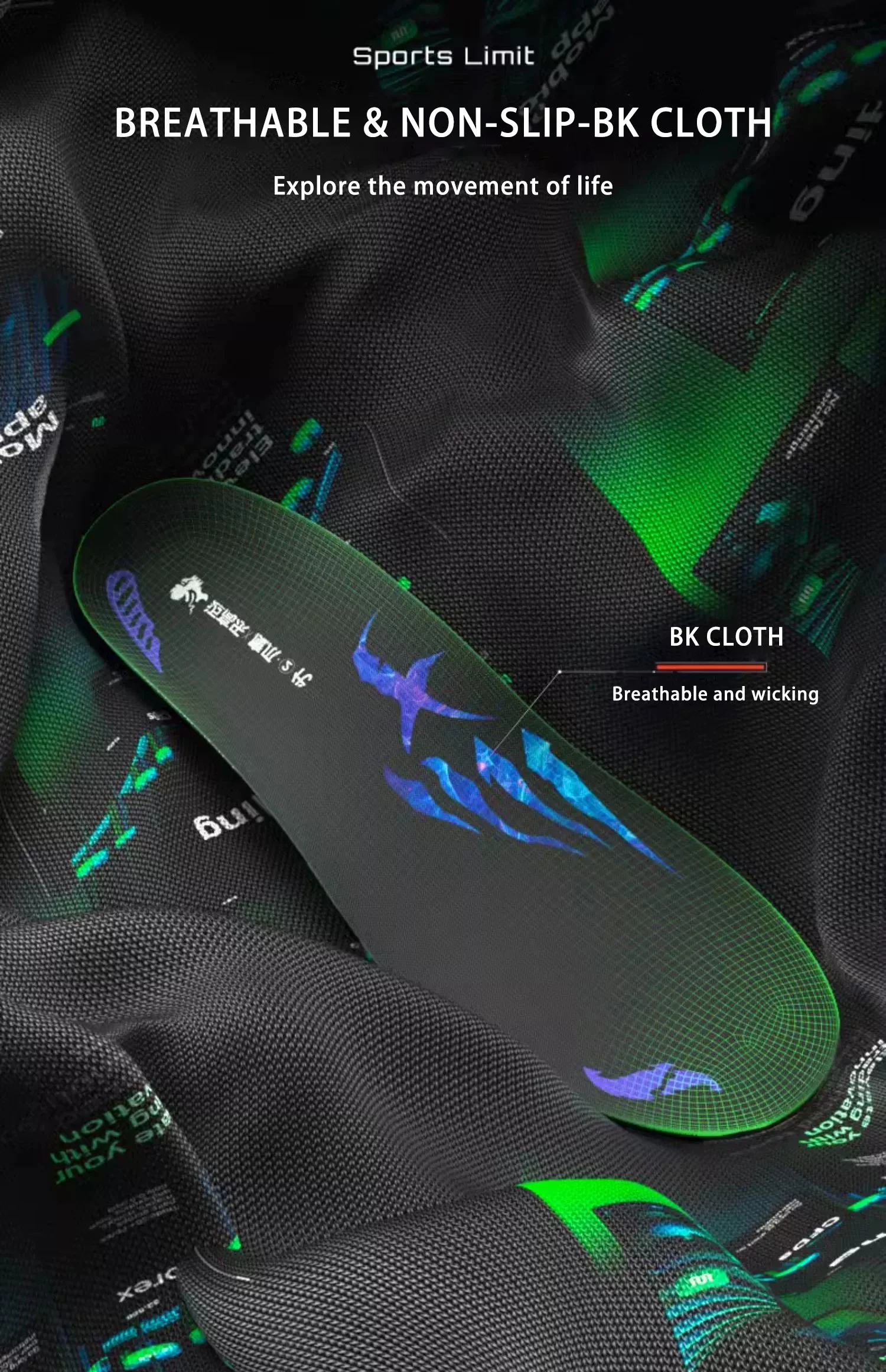 Badminton Sports Insoles with Torsion Control & TPU Arch Badminton Sports Insoles with Torsion Control & TPU Arch