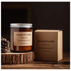 Hours Candles Candle Hot Sale 35 Hours Burn Time Each Scented Luxury Glass Soy Wax Candles Holders Candle Jars With Lids
