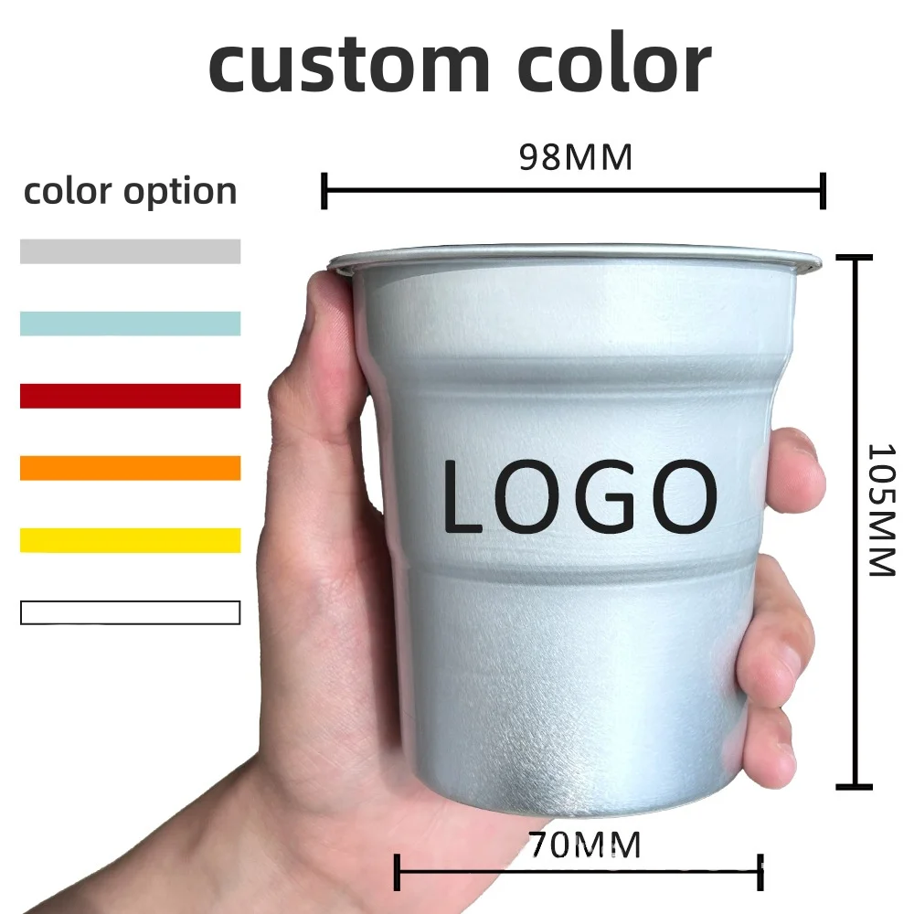 Suppliers personalized sublimation mug 660ml 15oz Custom Printed Disposable Aluminum Cup Tumbler Beer Cup