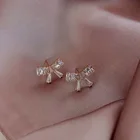 Cz Earring Cz Drop Earrings 2020 Bowknot Crystal Cz Jewelry Stud Earring