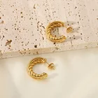 Hoop Earrings Earings Inspire Jewelry 2021 Hoop Earrings Stainless Steel Earings 2021 Gold Twisted Earrings