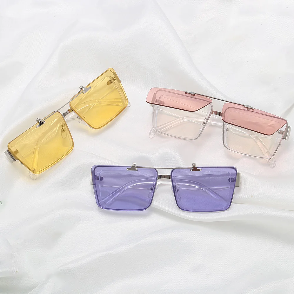 square flip up sunglasses