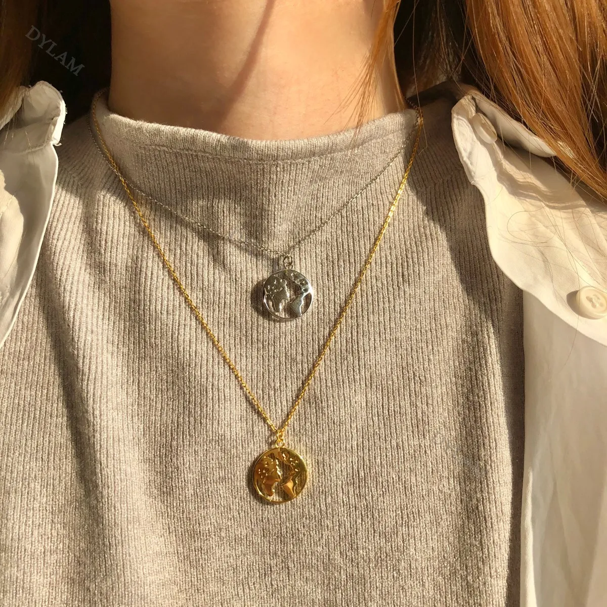 korean 18k gold necklace