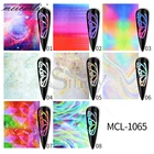 Wholesale 8 pcs/set colorful big butterfly 3 D nail art sticker