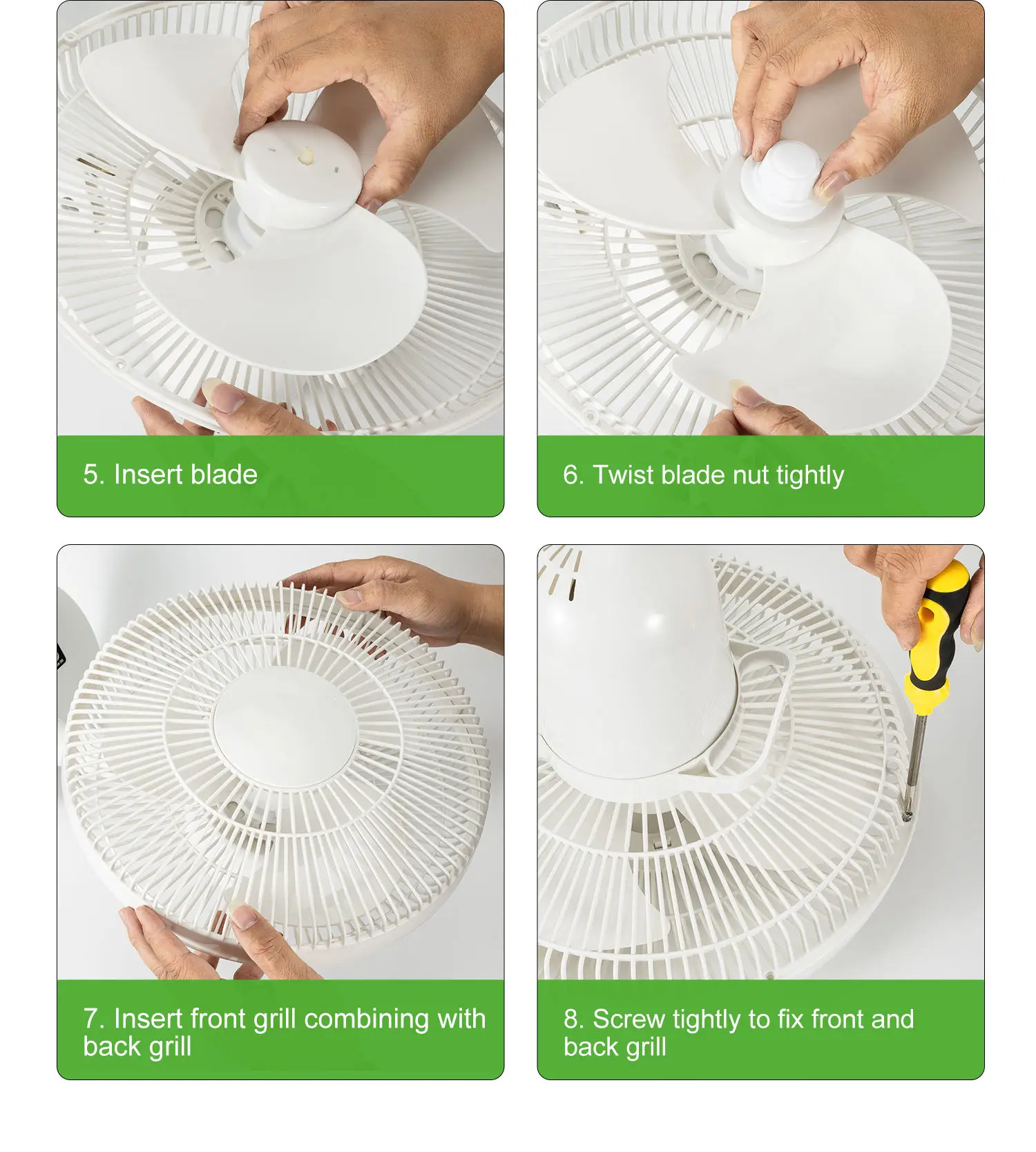 Electric Table Fan, Solar, USB, 5V, Brushless - detail 14
