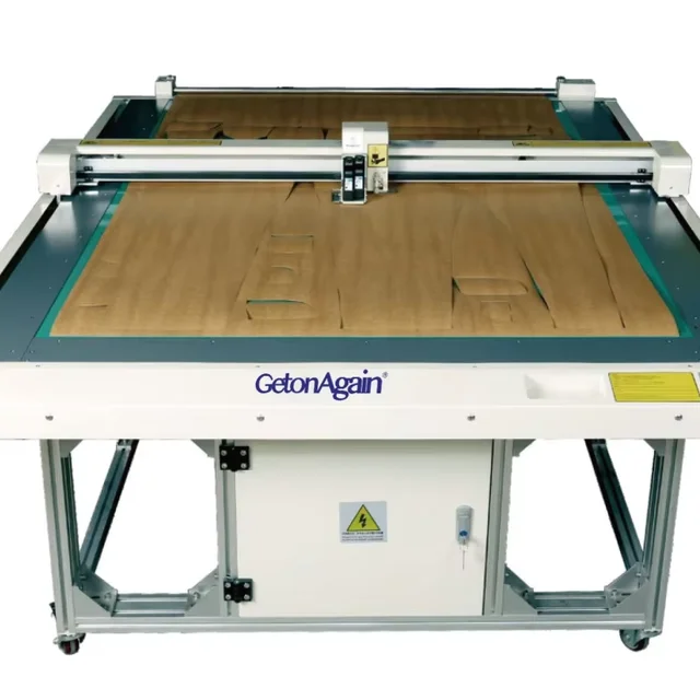 GetonAgain auto feed flatbed cutter plotter for garment pattern