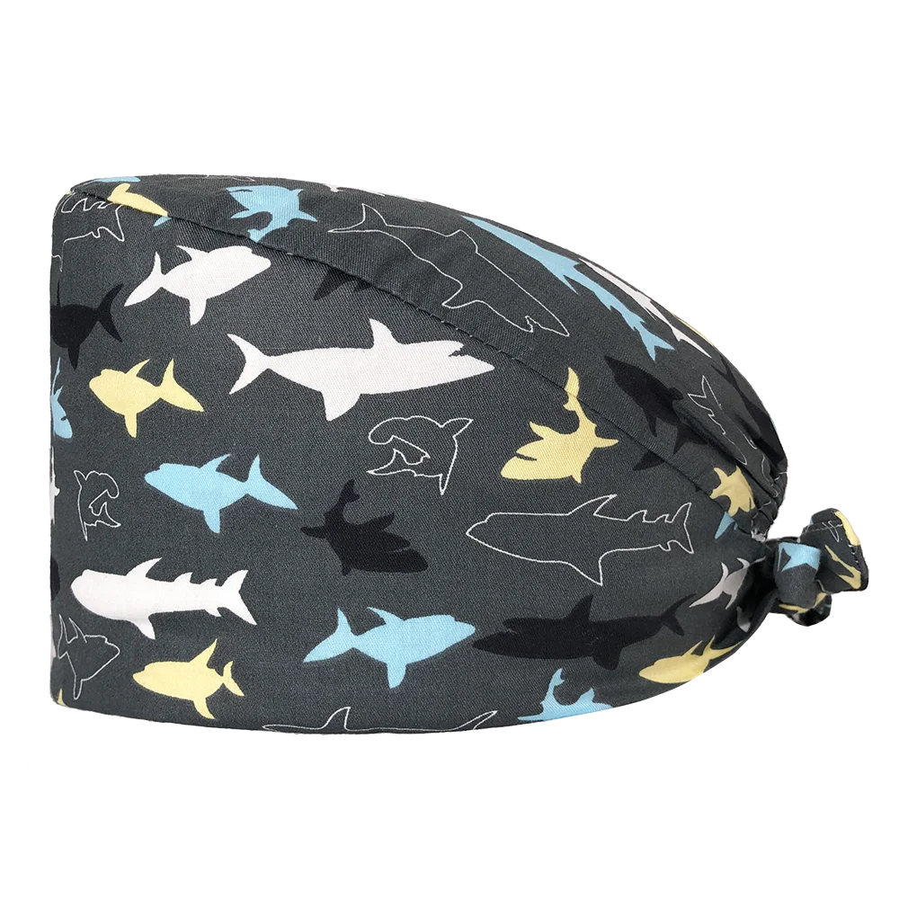 Medical Surgical Hats Print Doctors Men 