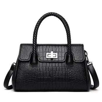Wholesale new ladies black crossbody handbag with high quality hardware accessories