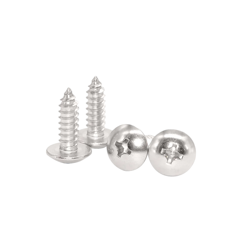 Jis B 1122 Mushroom Head Tapping Screw Stainless Steel 304/316 Cross