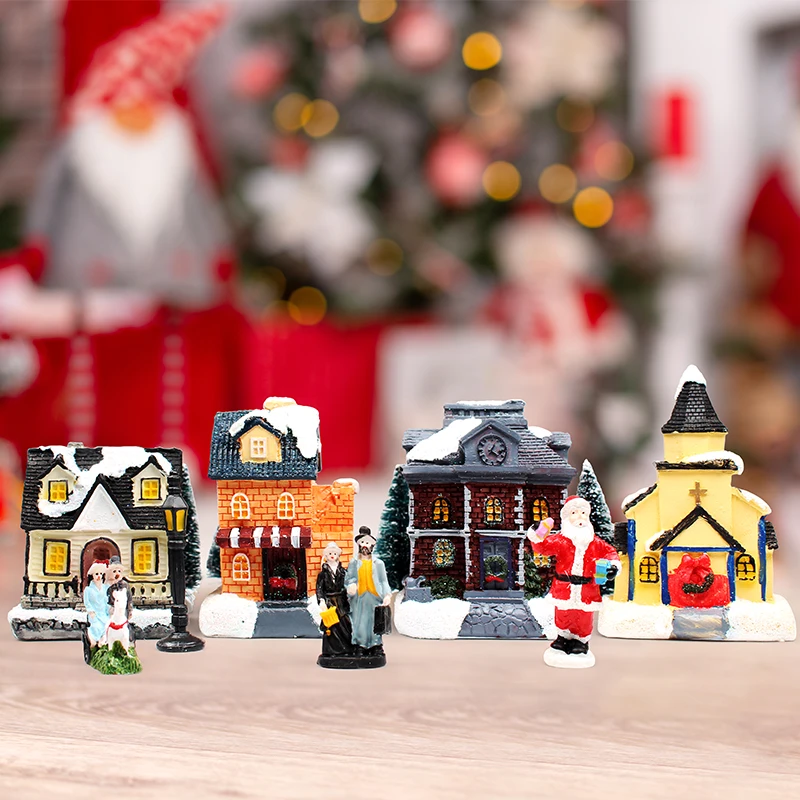 Cheap Christmas Village, Winter Village Nordic Christmas, Christmas Village Scene With Lower Price