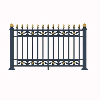 high quality design powder coated aluminium swing gate and sliding main gate and slat fence