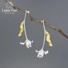 Dangle Earrings Earrings Lotus Fun Elegant Tulip Blossom Long Leaf Dangle Earrings For Women Gift