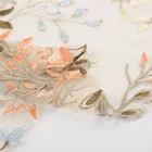 Lace Lace Nylon Lace Fabric Keqiao Textile Nylon Polyester Jacquard Knitting Embroidery Mesh Lace Fabric For Dresses