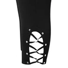 Women Elastic Women Elastic Tight Fitting Plus Size Sports Crisscross Cleggings Pants Solid Soft Ladies Daily Pants