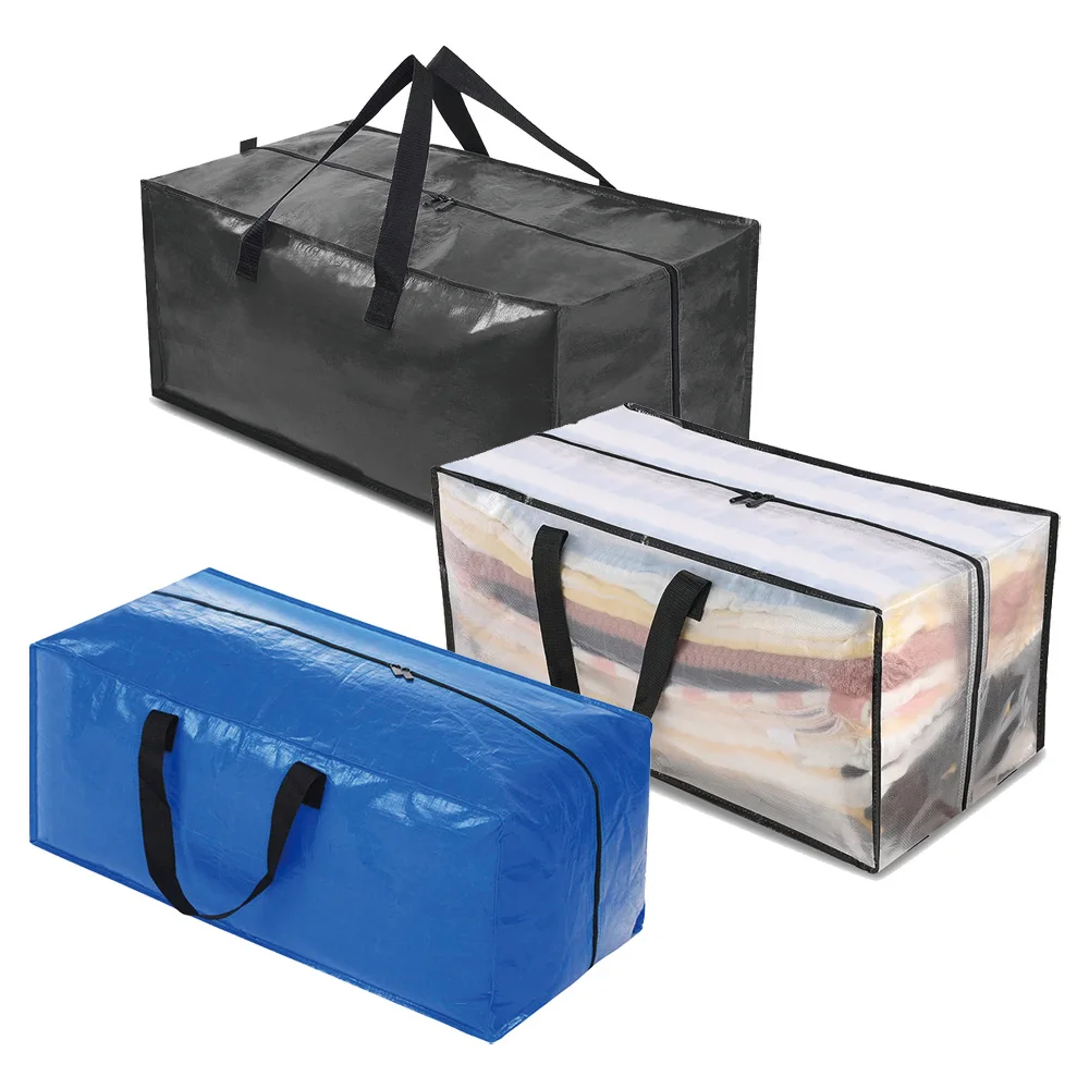 Wholesale Large Capacity Moving Travel Bag with Zipper Handle Custom Storage PP PE for Shopping for Travel factory