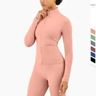 Coat Custom Design Logo Fashion Slim Fit Women Workout Running Jacket Sports Casual Wear Running Yoga Coat