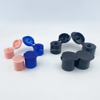 Unique style 24mm snap plastic cap smooth surface 24/410 Duckbill shaped flip cap cover cosmetics