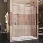 New Design Bathroom Glass Sliding Door Frameless Shower Door Hardware