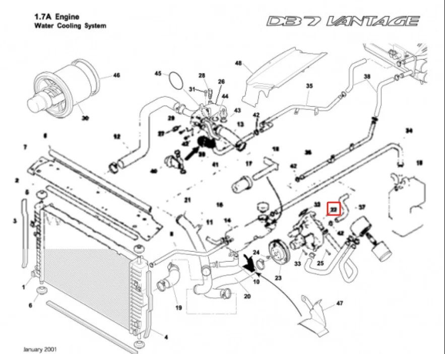 Hot Sale Car Accessories Aluminium Water Pump For Aston Martin Rapide DB9 DBS 4G430510957 Auto Parts Pump Easy Installation supplier