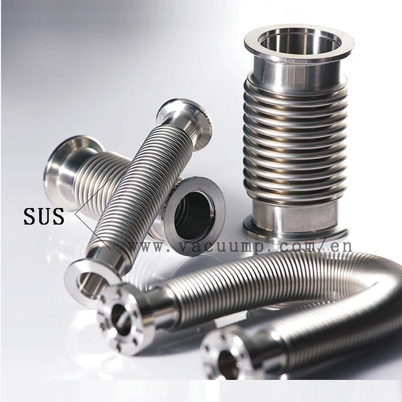 Iso Kf High Vacuum Bellows Clamp Joint Vacuum Flange Angle Valve Pipe