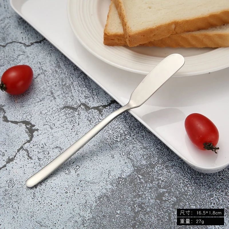 wholesale colorful 304 stainless steel butter knife greased cheese bread jam butter knife flower mounting knife