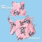 String Swimwear Beachwear Womens Swimsuits Sexy Bikini With Cover Up String 3 Piece Bikini