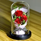 Fresh Flower Preserved Flowers Forever Fresh Roses Preserved Flower Eternal Roses In Glass Dome