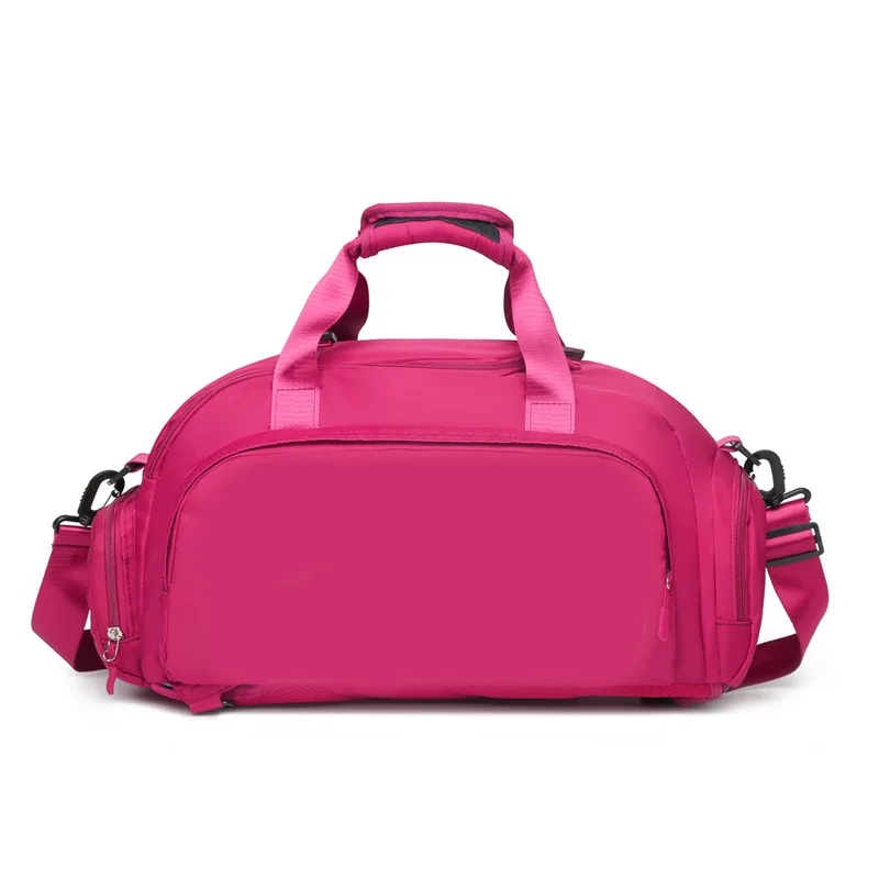 OEM High Quality Durable Outdoor Workout Women Big Hot pink Boys Girl Sports Training Gym Duffle Bag